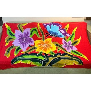 Wholesale Rayon Sarong Lava Lava Hand Painted by Balinese Artisans High Quality